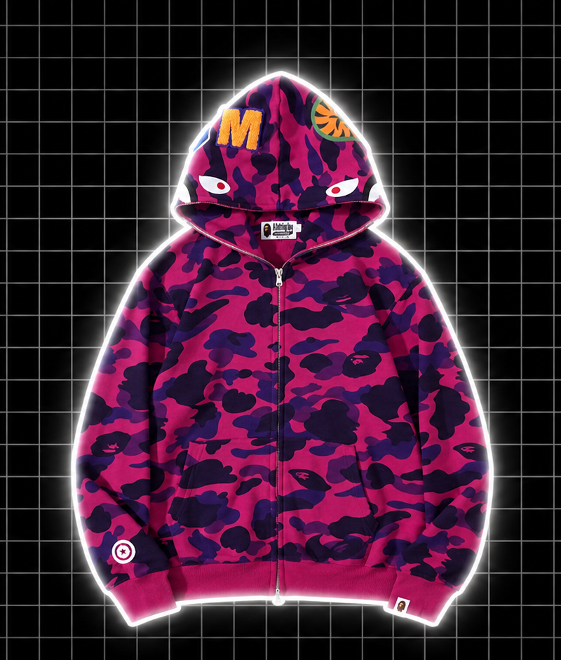 Bape mikina fialová