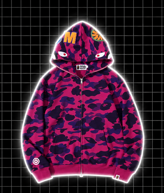 Bape mikina fialová