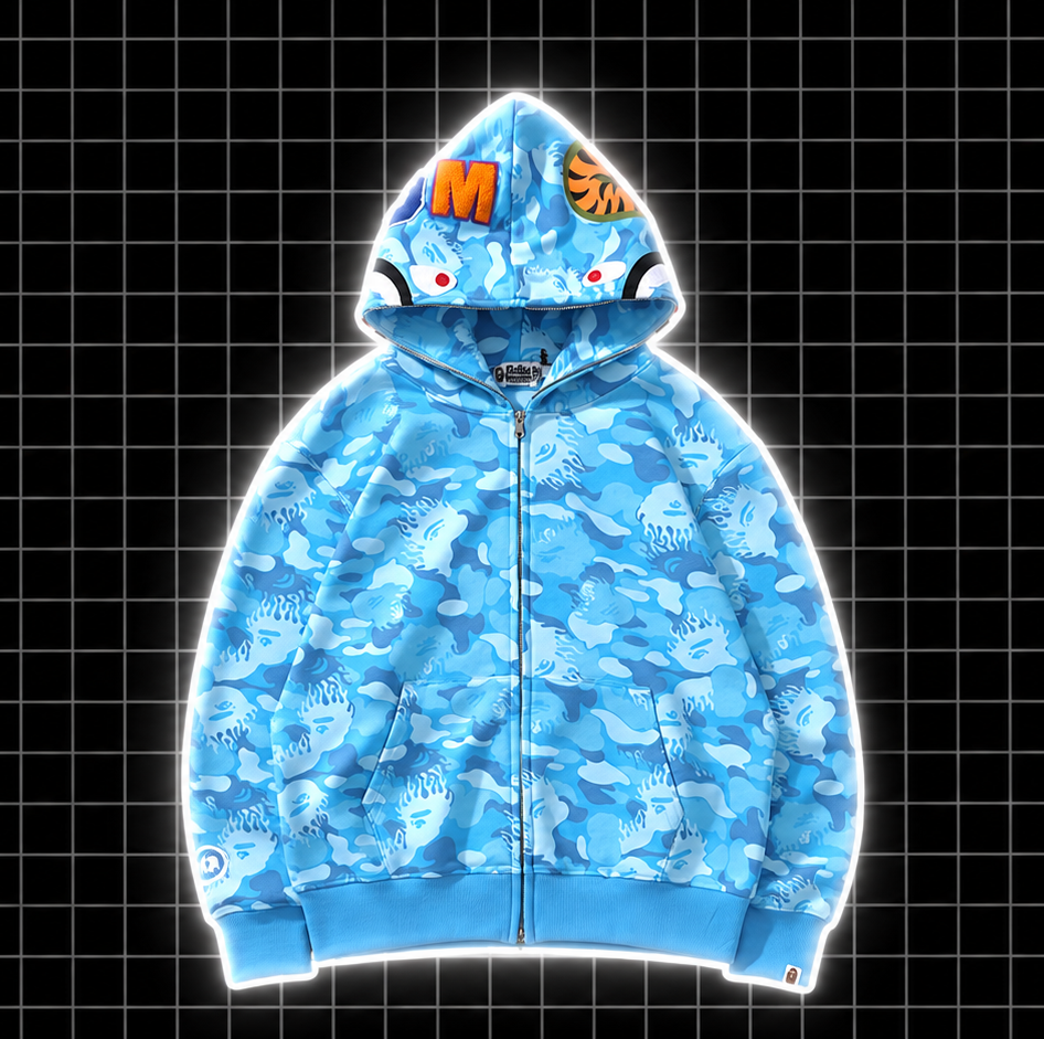 Bape mikina modrá
