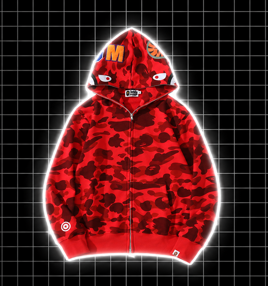 Bape mikina červená