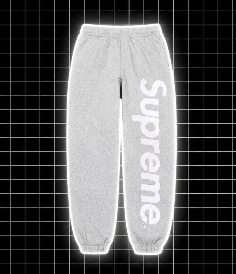 Supreme tepláky sivé