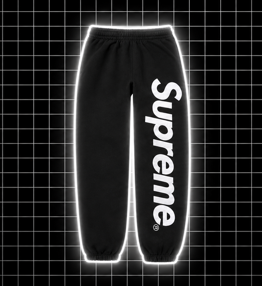 Supreme tepláky čierne